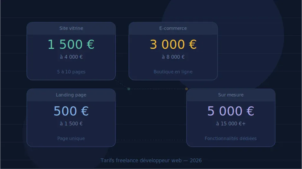 Prix d'un site internet en 2026 : les vrais tarifs selon votre projet