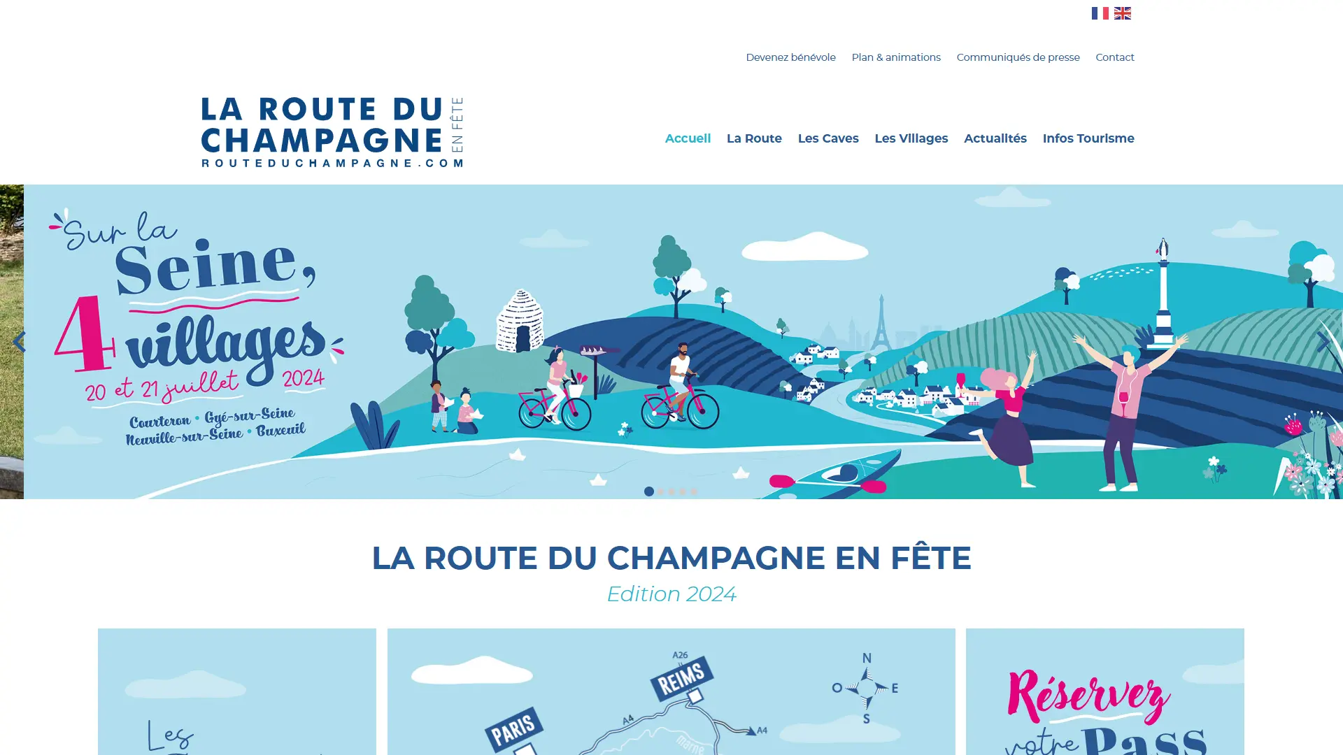 Site La Route du Champagne créé par Hugo Duterque