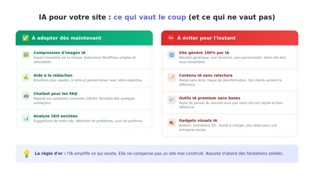 Intelligence artificielle et site internet : ce que les TPE peuvent en faire concrètement