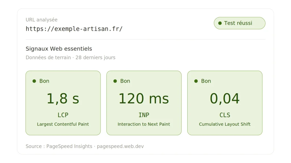 Core Web Vitals 2026 : INP, LCP et CLS expliqués sans jargon